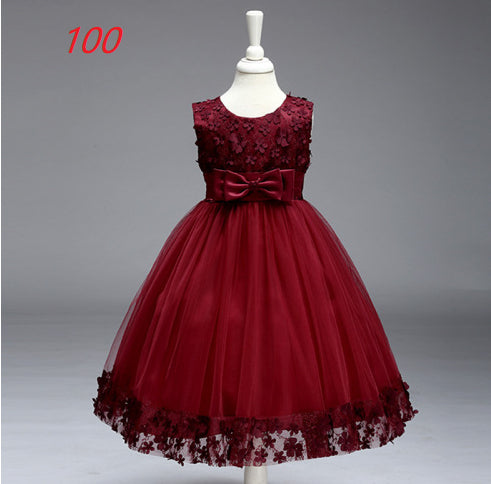 Jupe d'été Enfants Filles Princesse Tutu Fleur Enfants Robe de mariée Show Jupe