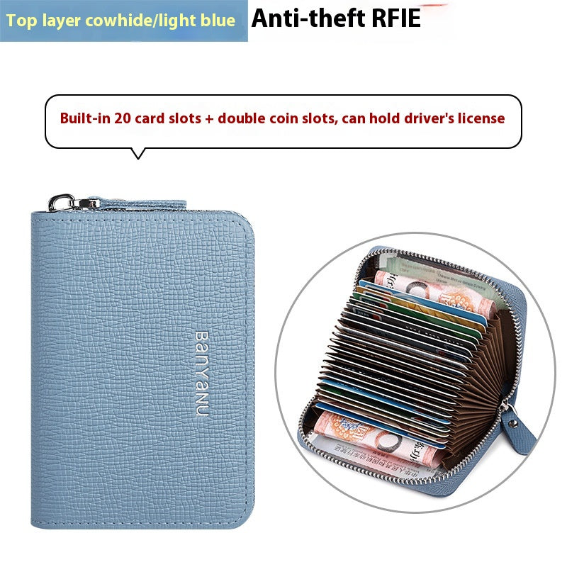 Porte-cartes Guangzhou Banyanu en cuir femme
