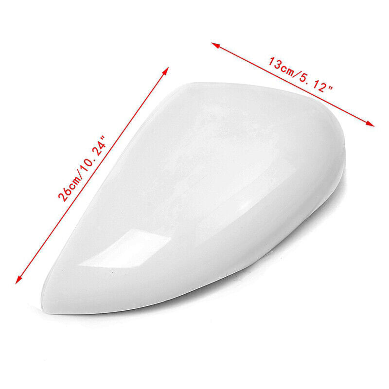 Côté gauche White Door Wing Mirror Cover Casing pour Ford Fiesta MK7 2008-2017