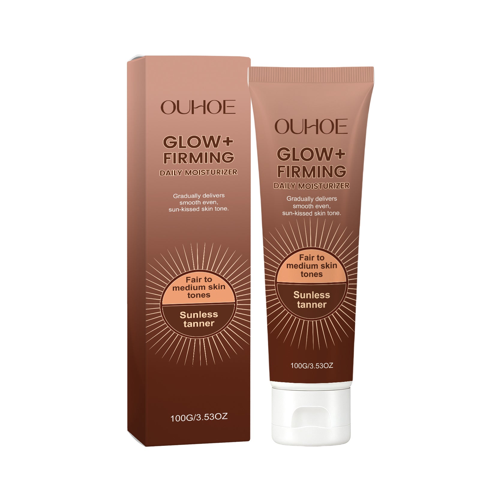 Crème raffermissante et hydratante pour le corps de tannage