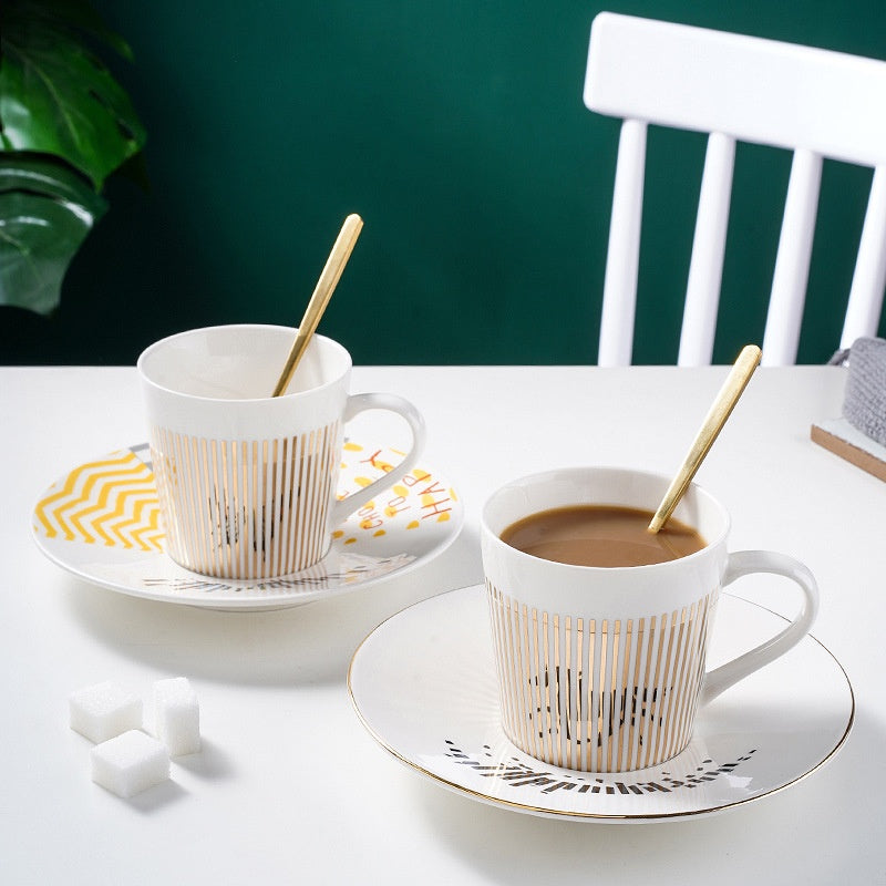 Creative Moer Stripe Six modèles Réflexion physique dynamique Coupe de café en céramique
