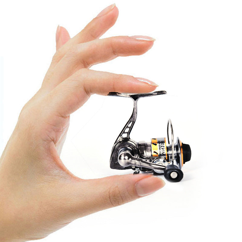 Acier inoxydable Full Metal Fishing Line Roue Palm Zhongbao Petite roue de poisson