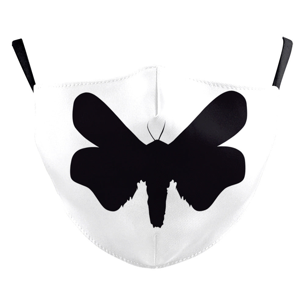 Carnival d'Halloween Impression numérique Funny Clown Face Double Layer Masque de poussière