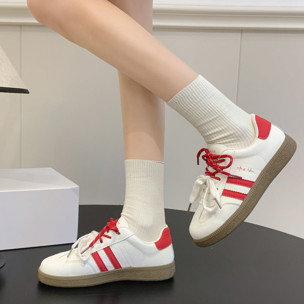 Soft Sole été automne Casual chaussures de course en cuir véritable étudiant cours de formation allemande