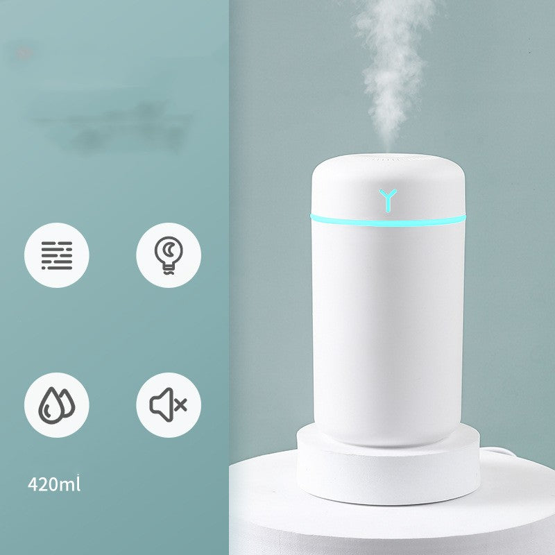 Portable rechargeable 7 couleurs Silent Aromatherapy Car Humidificateur