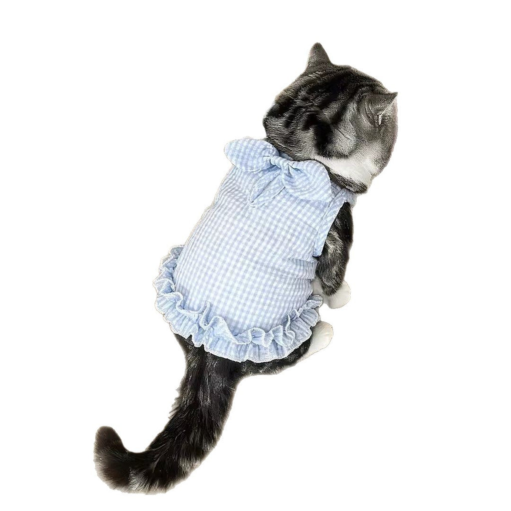 Vêtements de chat Été mince Robe élégante