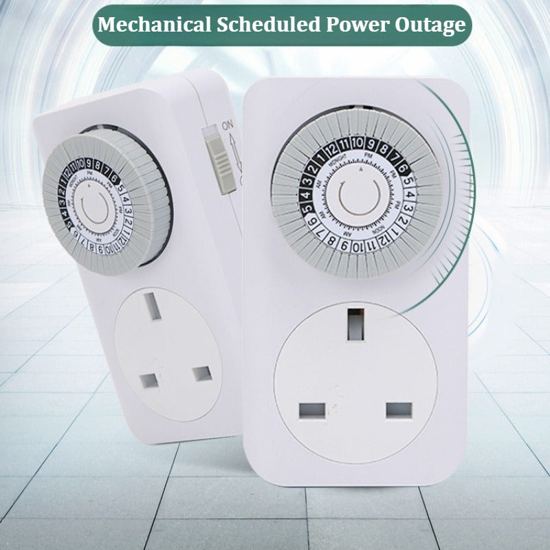4 Pack 24 Hour 24HR Mains Timer Socket Clock UK Socket 3 Pin Plug 13A UK