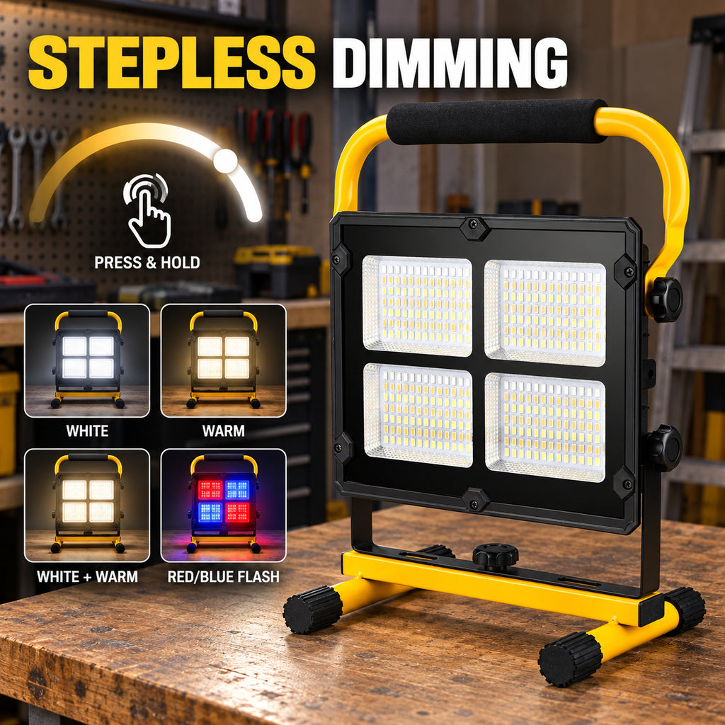 Affichage de batterie rechargeable alimenté par le solaire Type C LED Lampe de crue W878 2 Sécurité extérieure