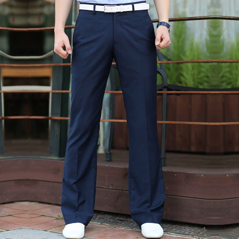 Pantalons de robe à jambes larges pour hommes
