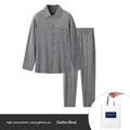 Men's Autumn/Winter Jacquard Plaid Pajama Set