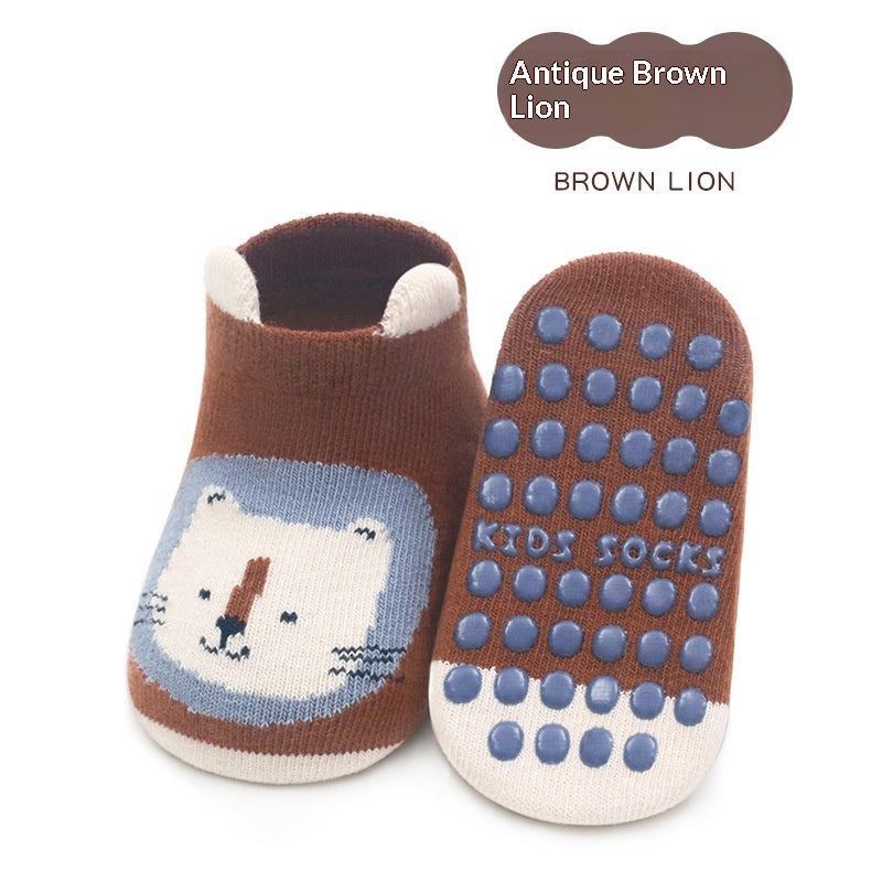 Chaussettes de bateau antidérapantes pour bébés garçons et filles Chaussettes de trampoline pour nourrissons