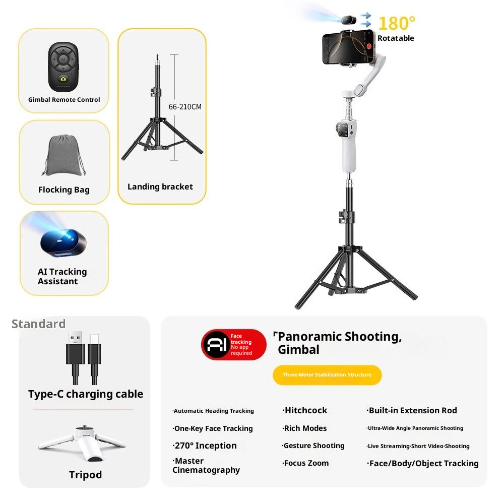 Face Tracking Professional Anti-shake Mobile Phone Stabilizer Handheld