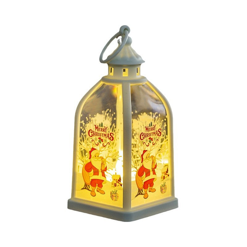 Décoration de Noël Portable lumière de nuit lumineuse Fenêtre cadeau de Noël