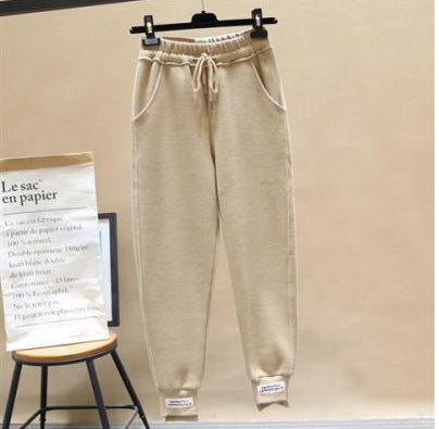 Pantalons de laine de laine de la jambe en vrac pour femmes