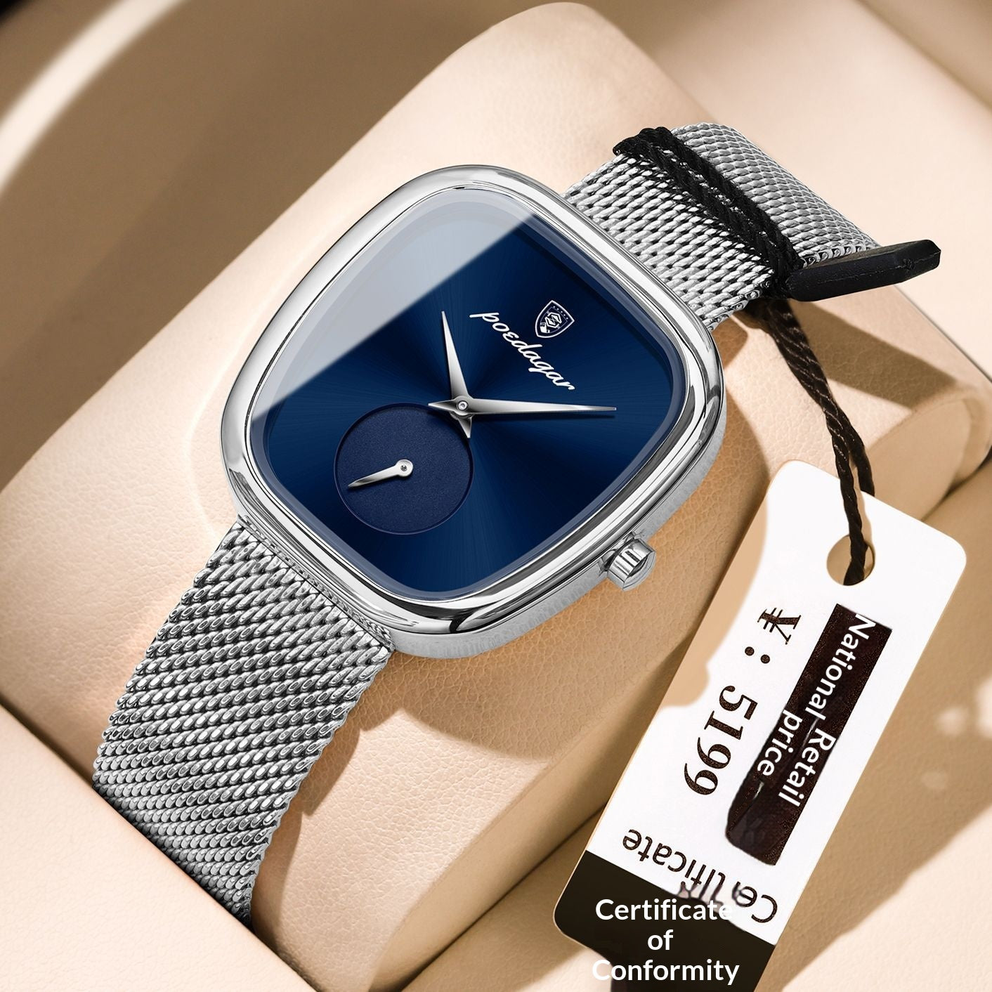 Tempérament Coréen Style Advanced Waterproof Net Rouge Montre pour les femmes