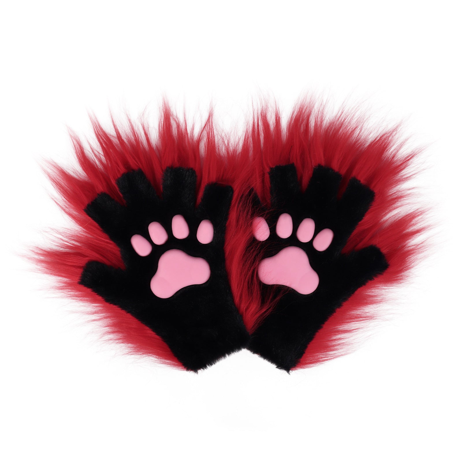 Halloween longue-plush Cat-claw Full-finger et demi-finger Gants