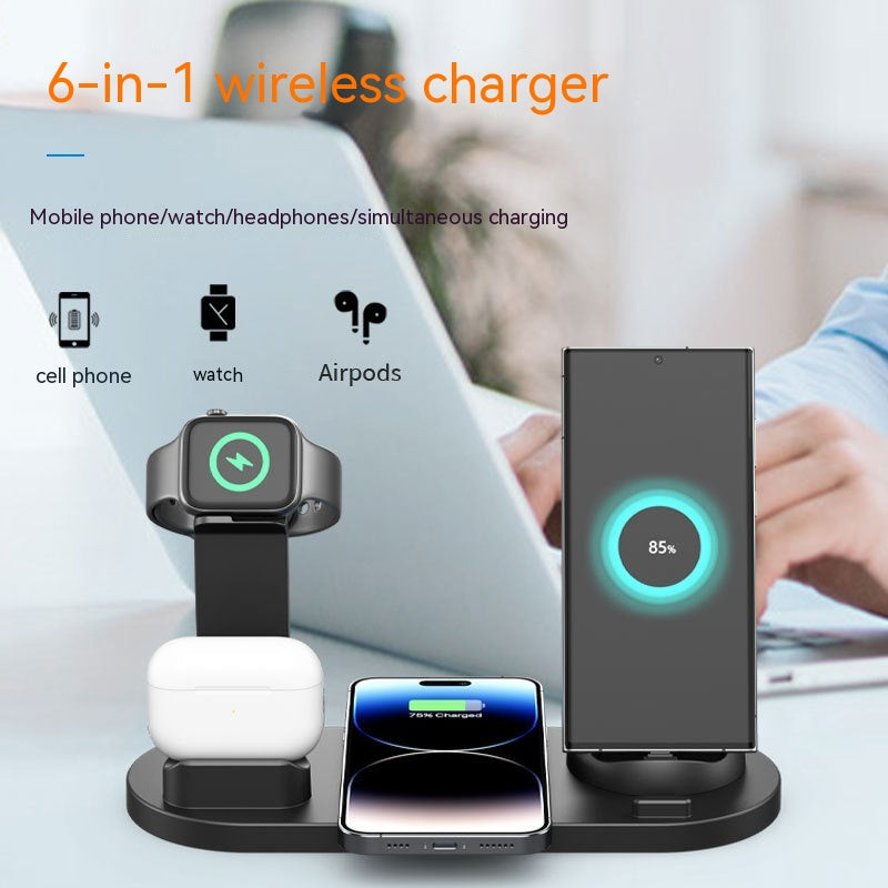 Titulaire de téléphone mobile de rechargeur sans fil trois en un