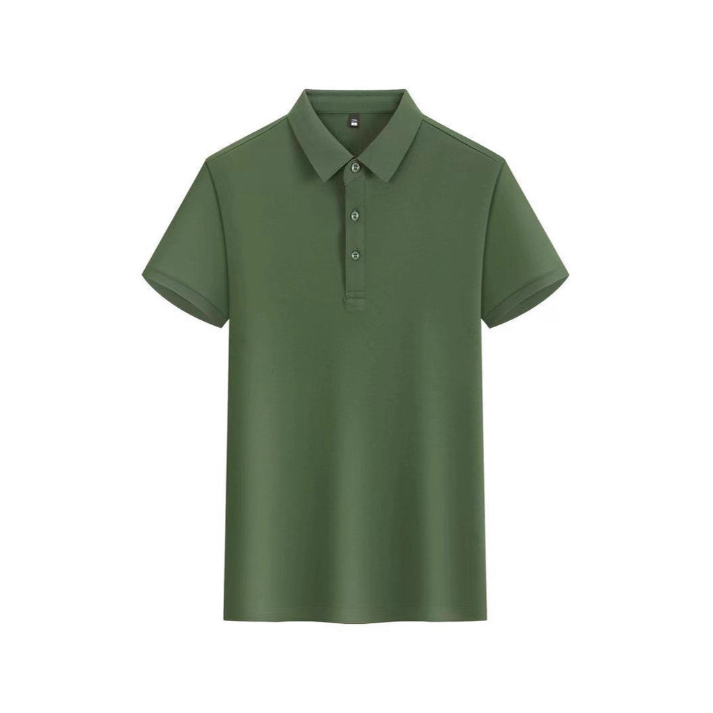 Faites des uniformes d'entreprise à manches courtes avec un collier tournant