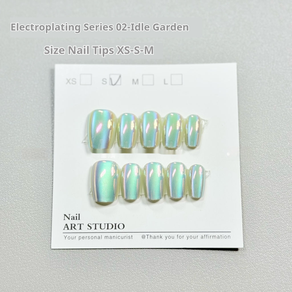 Electroplating Chat's Eye 02 Idle Court Wild Waddding Aurora Nail Porter Nail