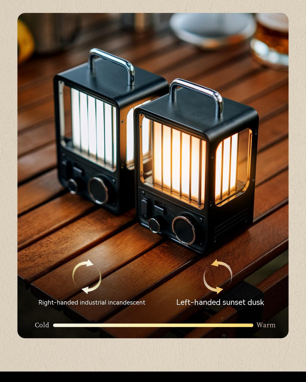 Camping extérieur Lampe Retro Camping Tente Éclairage LED Lumière Haute Luminosité Amb imperméable