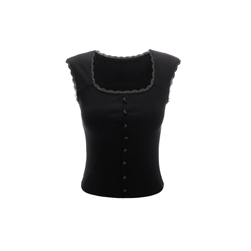 Top intérieur élégant flatteur de figurine pour les filles Chic