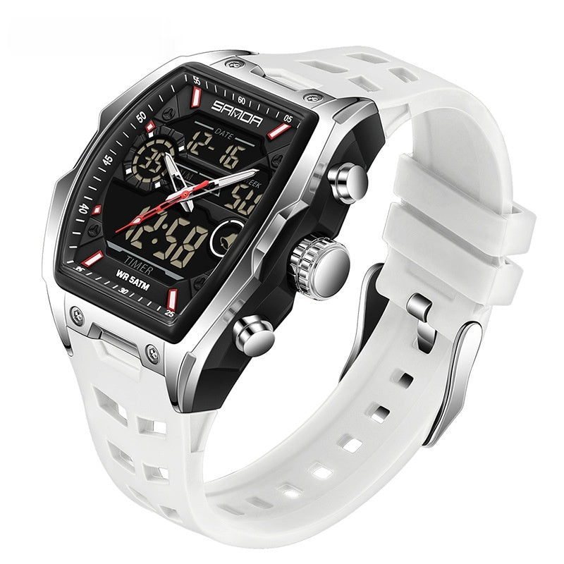 Multifonctionnel Cask-Shaped Luminous Sports Montre électronique