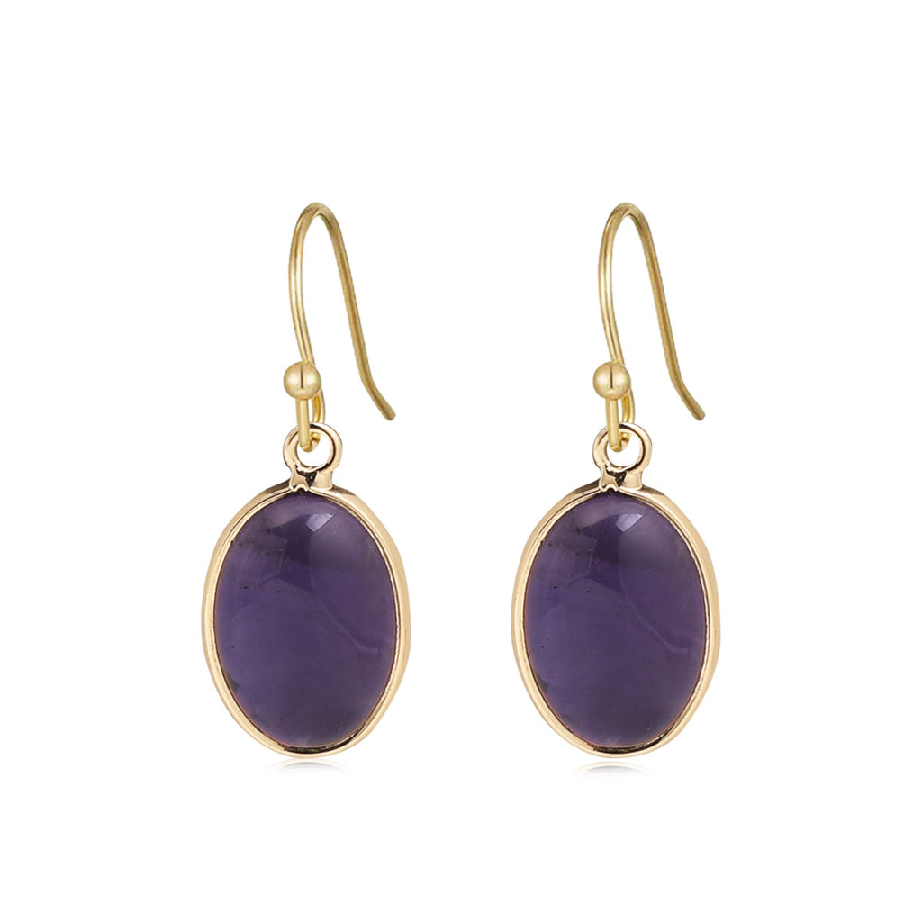 Boucles d'oreilles pendentif Teardrop pierre