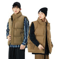 Veste en coton rembourré sans manches de couple tendance