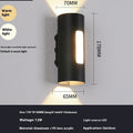 Lampe murale extérieure Led double tête vers le haut et vers le bas lumineux