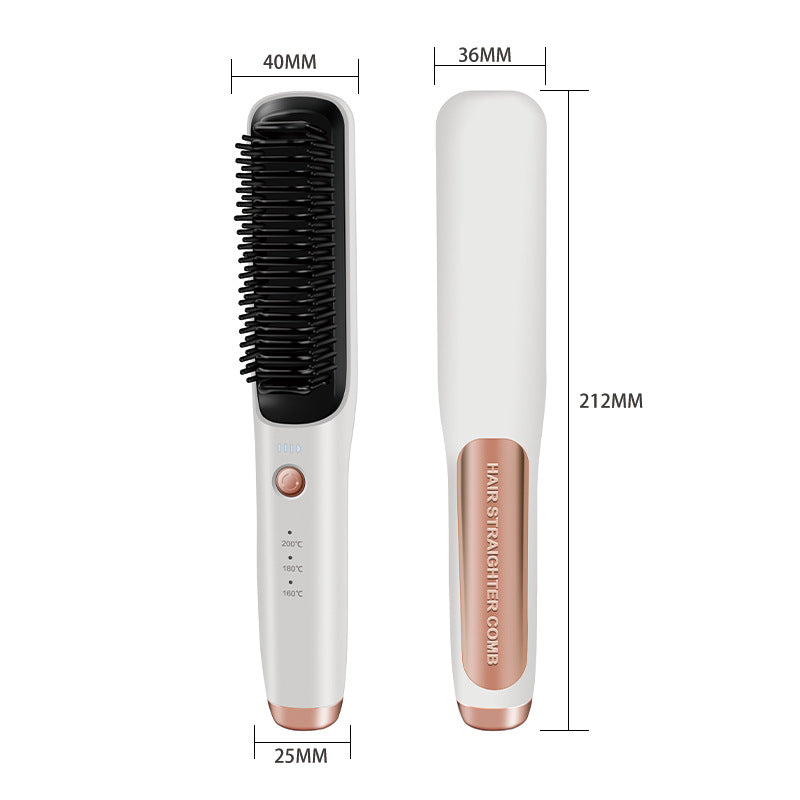 Lève-cheveux sans fil Comb droit et lisseur Lève-cheveux double usage