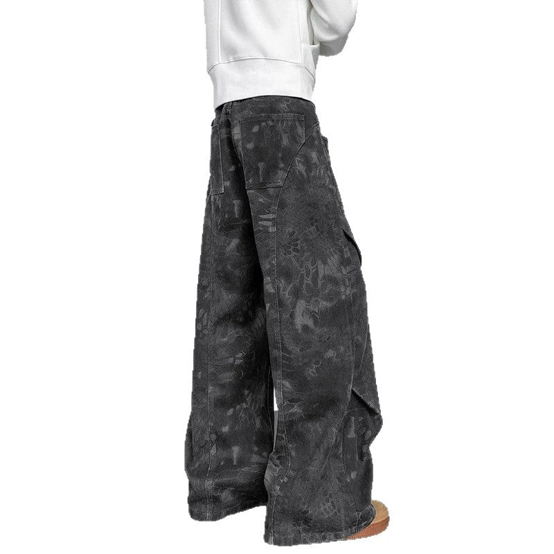 Jeans hommes plissés