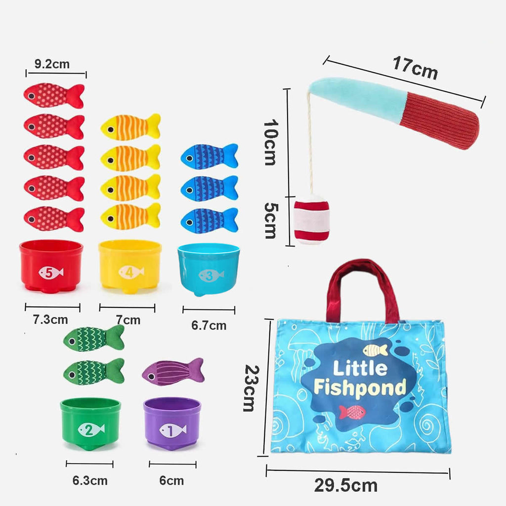 Jouets de pêche pour bébés Tissu Crawling Game Mat Jouets d'éducation précoce en trois dimensions