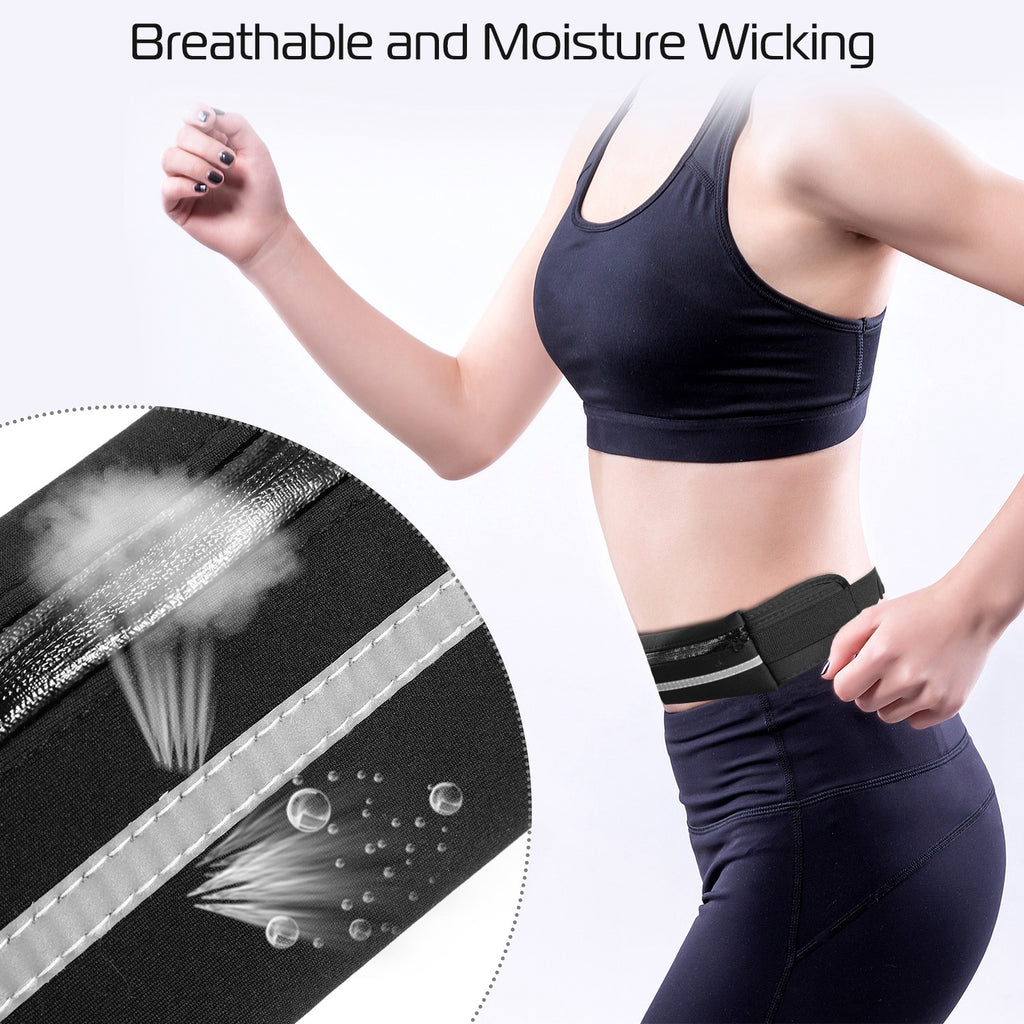 1Pc Sports Waist Bag Running Belt Pack Waterproof Waist Pouch réglable