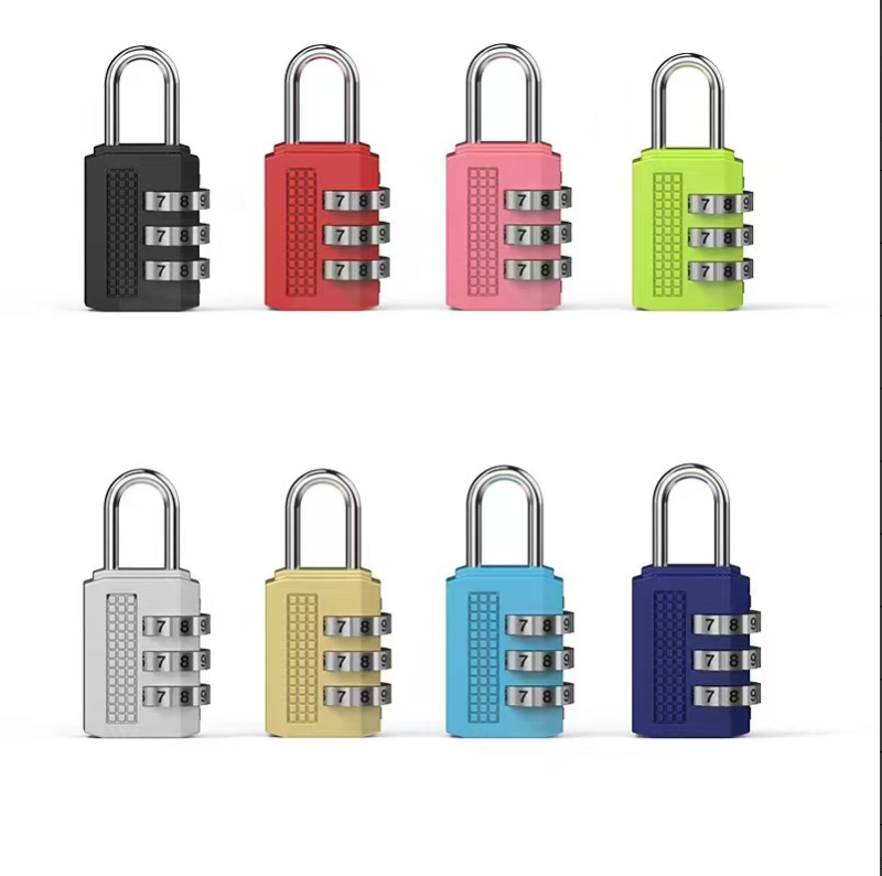 Mini combinaison numérique serrure-zinc alliage-rouge-1 poignée