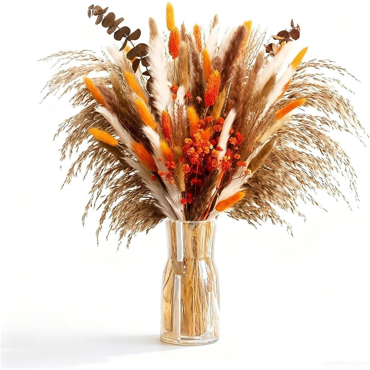 Décor saisonnier - 110-Piece Ensemble de fleurs artificielles d'automne: naturel Pampas Grass Decor