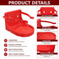 Durable ABS Red étouffant dispositif de sauvetage Support mural Airway Clearance Tool Hol stockage