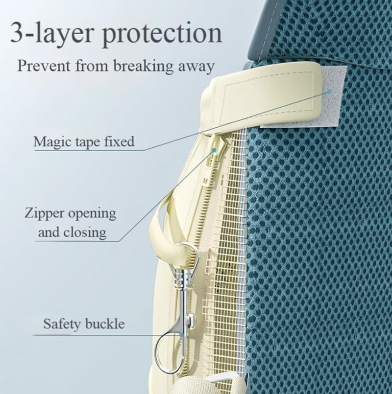 Porte-chien respirant Sac à dos Harnais de poitrine réglable pour petits animaux Portable Outdoor C