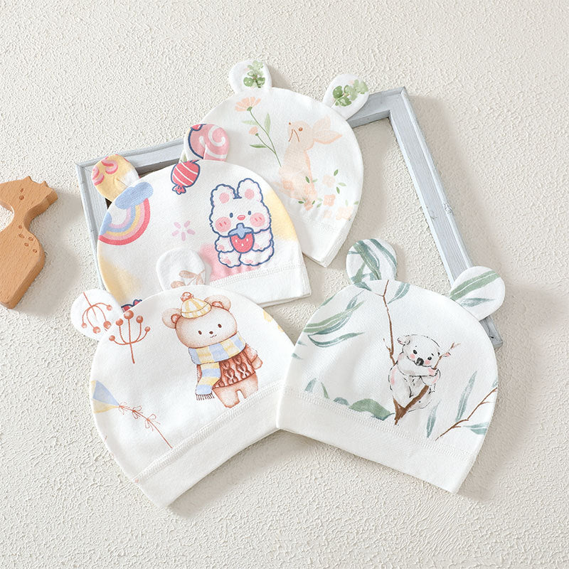 Chapeau bébé porte de protection en coton double couche
