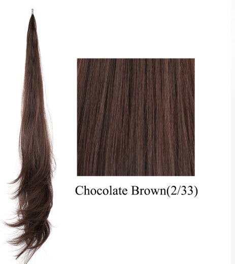 Flexible Synthétique Long Ponytail Enveloppé autour de Polonais Curly Ponytail Pour les femmes