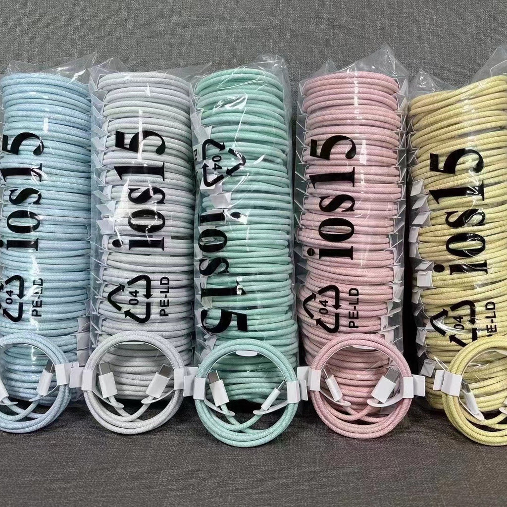 Câble de données charge rapide ligne Macaron