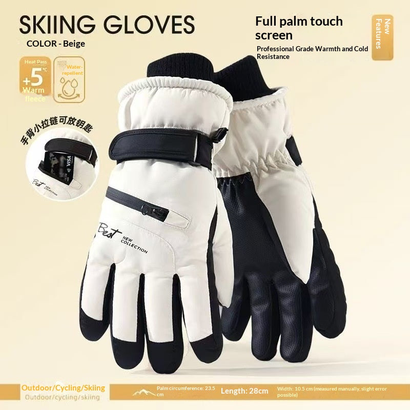 Gants de vélo à cinq doigts, doublés de mouches