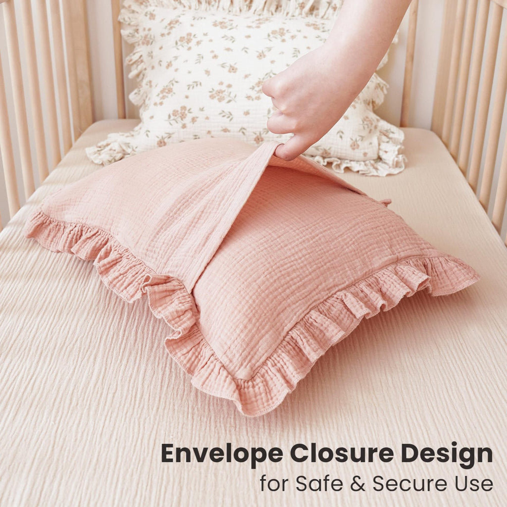 Coussin en coton respirant Gauze Ruffle pour enfants