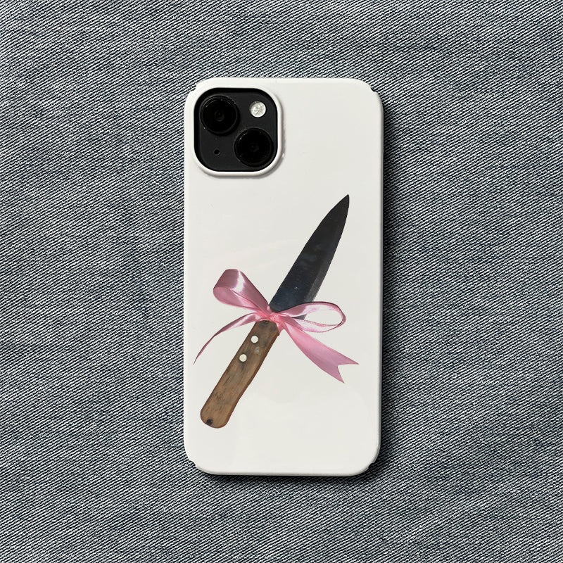 Couteau de fruits mignon cas téléphone avec fermeture magnétique style Niche