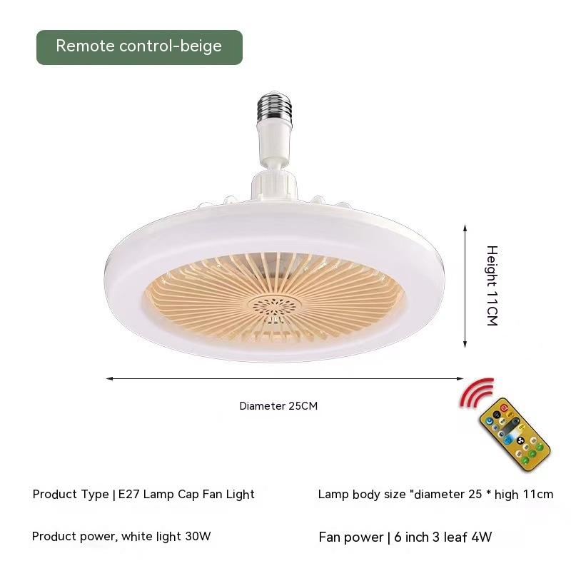 Télécommande E27 Vis réglable chambre à coucher aromathérapie Petit ventilateur lampe