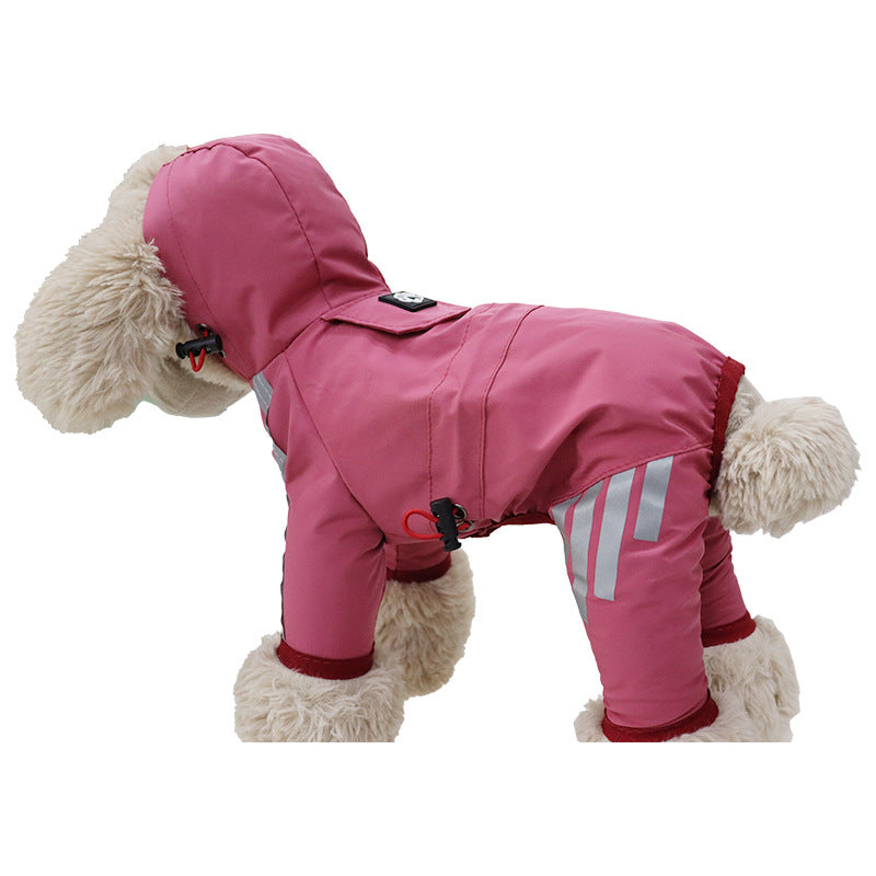 Pâte de pluie pour chien Pack complet Quatre pieds Waterproof Rain Cape Pet Produits