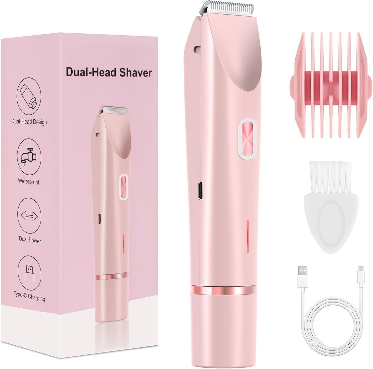 Épilateur électrique Femmes Détachant les cheveux double tête