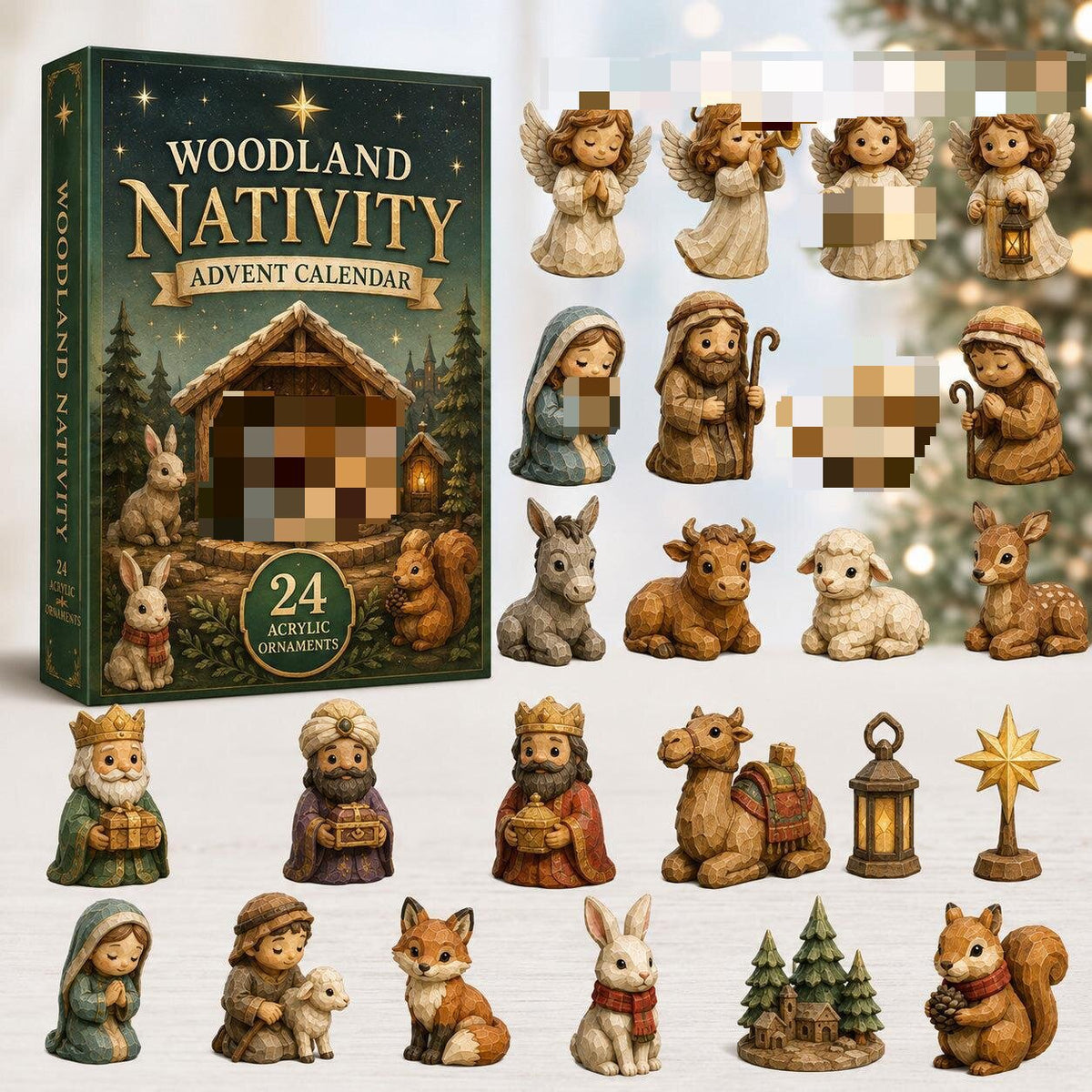 Série de caractères Calendrier de l'avent Boîte aveugle