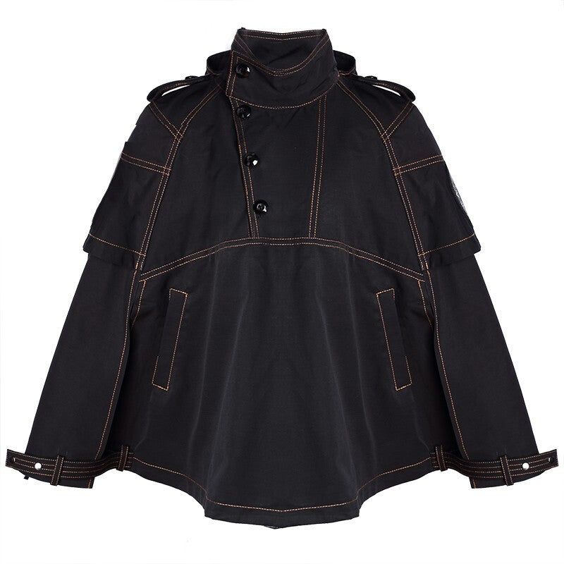 Enfants Léger Poncho Coat Black Cape Jacket Windproof Printemps Âge 3-5Y