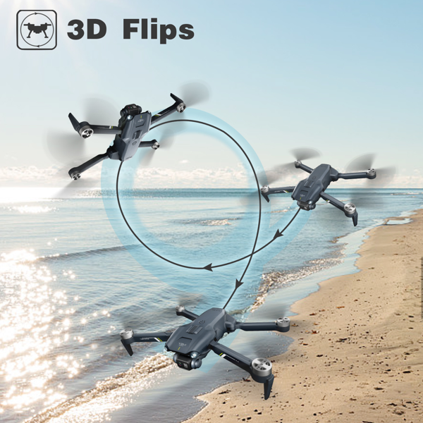 2 Batterie V28 RC Drone 6K HD Dual Camera WiFi FPV pliable Quadcopter Camera Drone