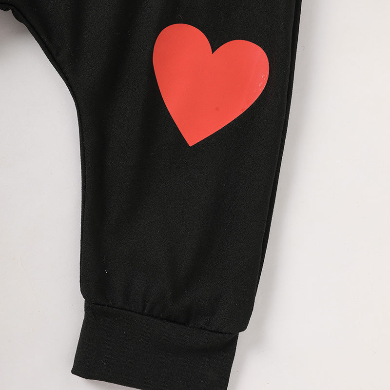 2pcs Baby Boy's 'Heart Crusher' Imprimer St Valentin's Day Set
